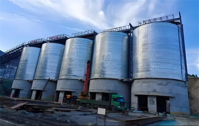 漯河螺旋卷板仓施工现场
